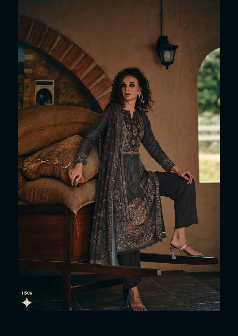 Sadhana Assis Viscose Pashmina Khatli Work Salwar Kameez
