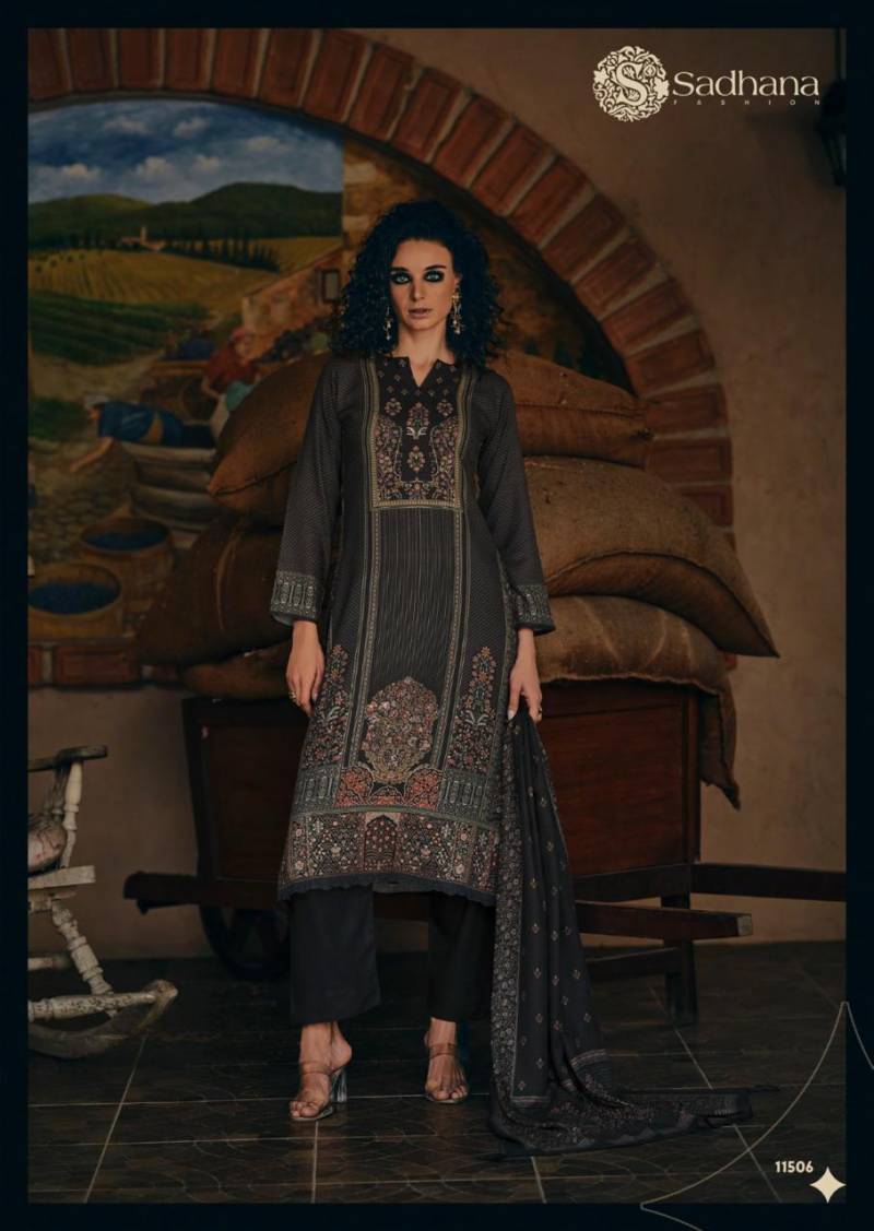 Sadhana Assis Viscose Pashmina Khatli Work Salwar Kameez