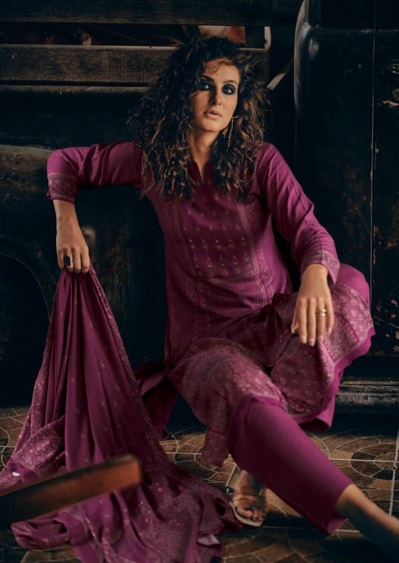 Sadhana Assis Viscose Pashmina Khatli Work Salwar Kameez