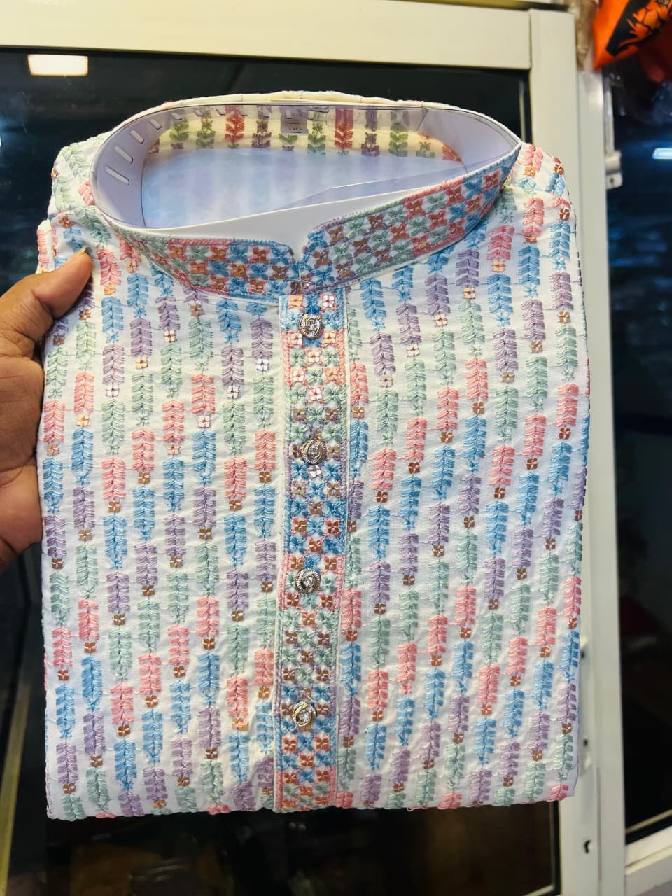 Lekha Mald Multi Colour Kids Rayon Viscose Mens Kurta Collection