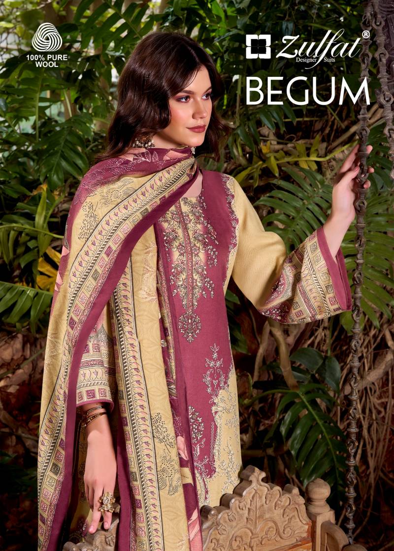Zulfat Begum Woollen Pashmina Pakistani Dress Material Collection