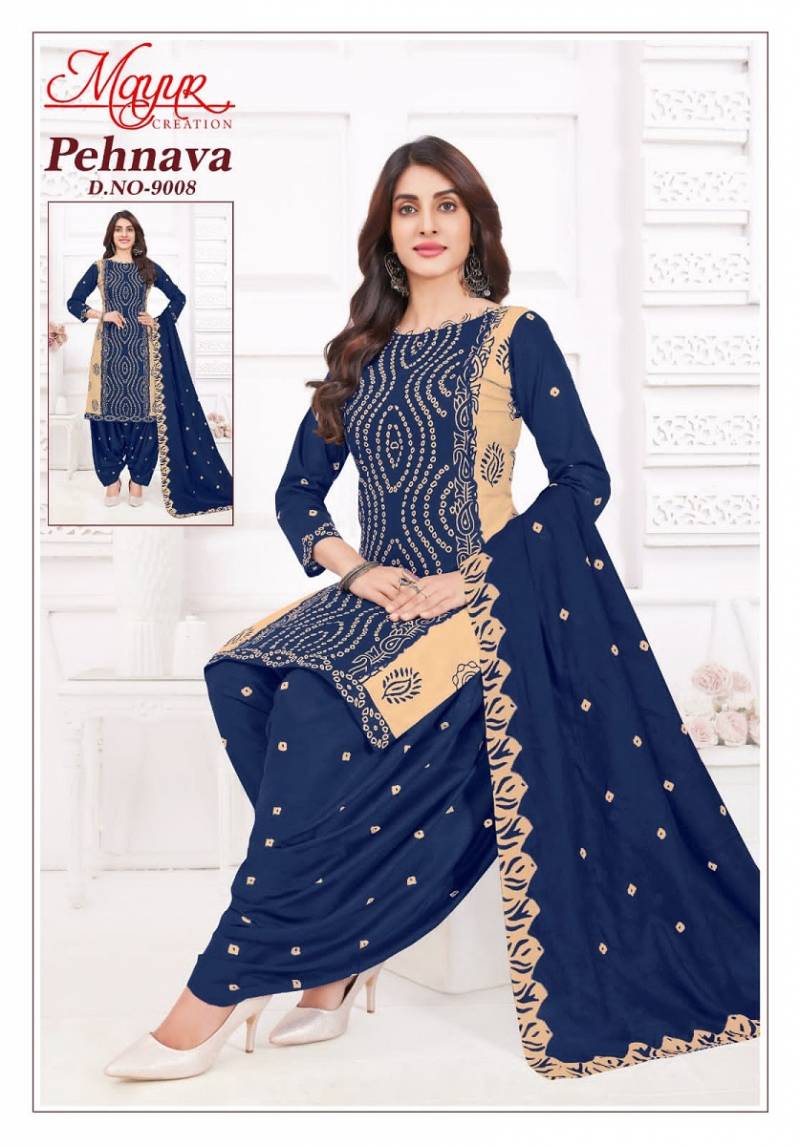 Mayur Pehnava Vol 9 Pure Cotton Printed Dress Material