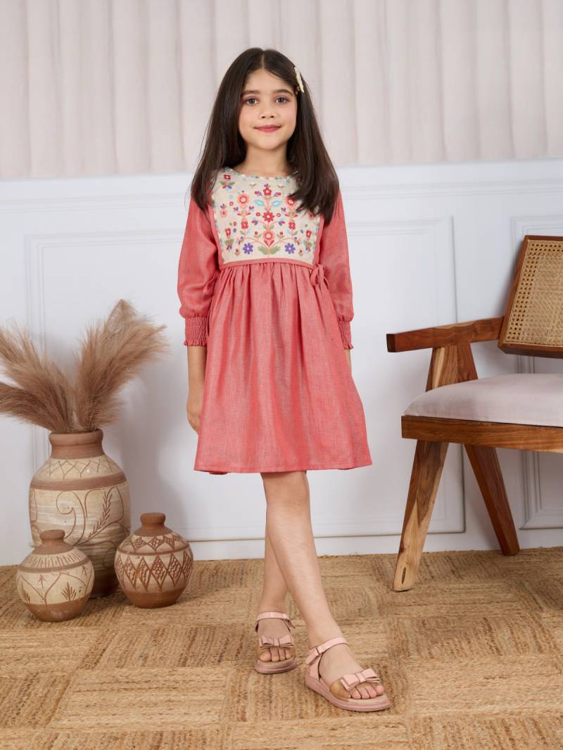 T 5086 A And B Linen Designer Stylish Wear Girls Collection
