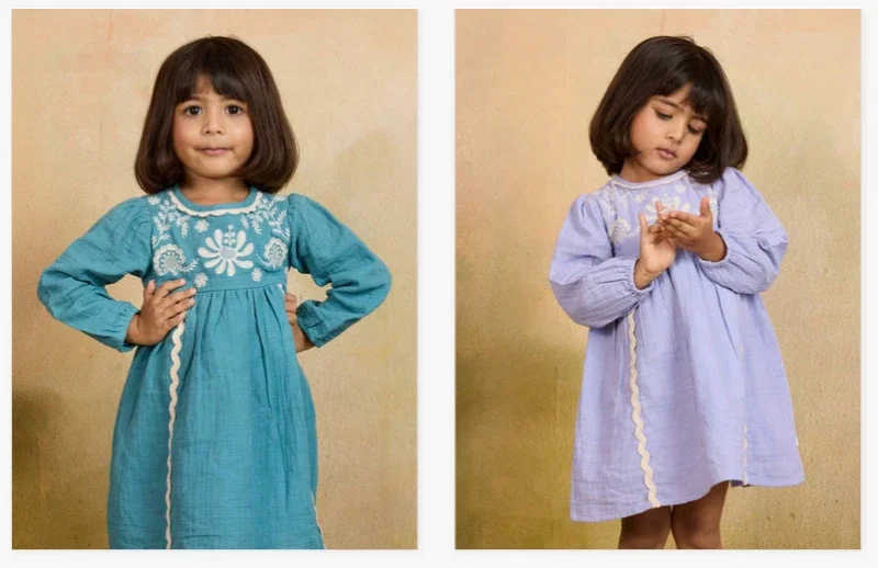 T 5145 A And B Cotton Casual Wear Stylish Girls Wear Collection