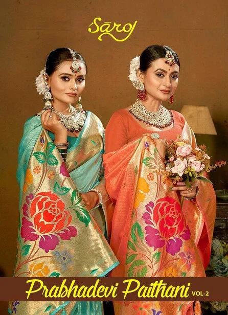 Saroj Prabhadevi Paithani Vol 2 Silk Saree Collection