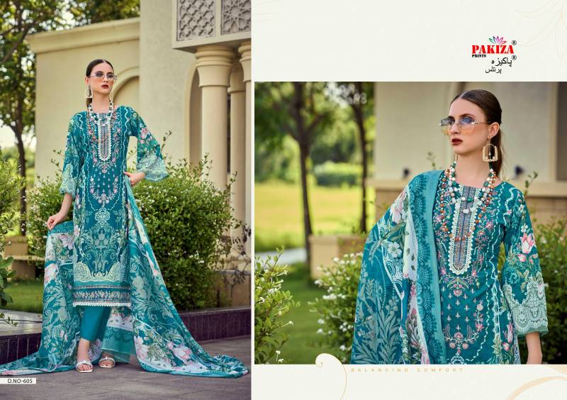 Pakiza Haniya Hira Vol 6 Lawn Cotton Designer Dress Material Collection