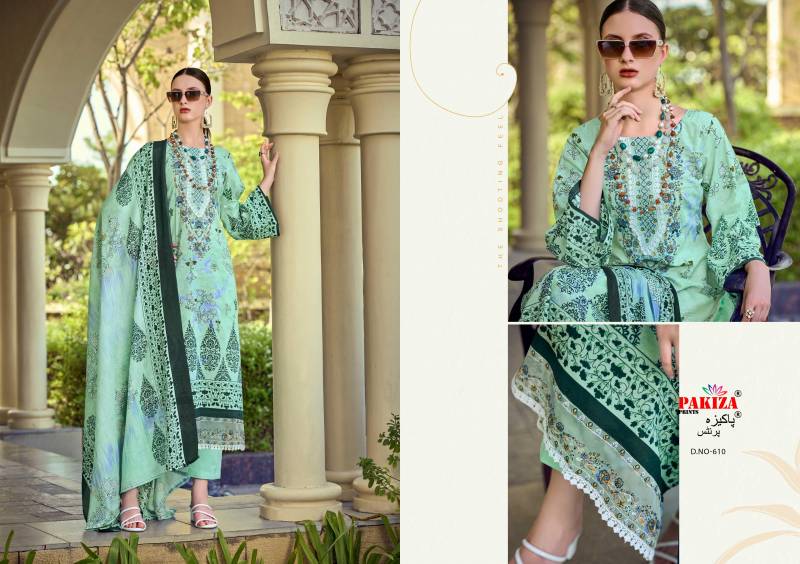Pakiza Haniya Hira Vol 6 Lawn Cotton Designer Dress Material Collection