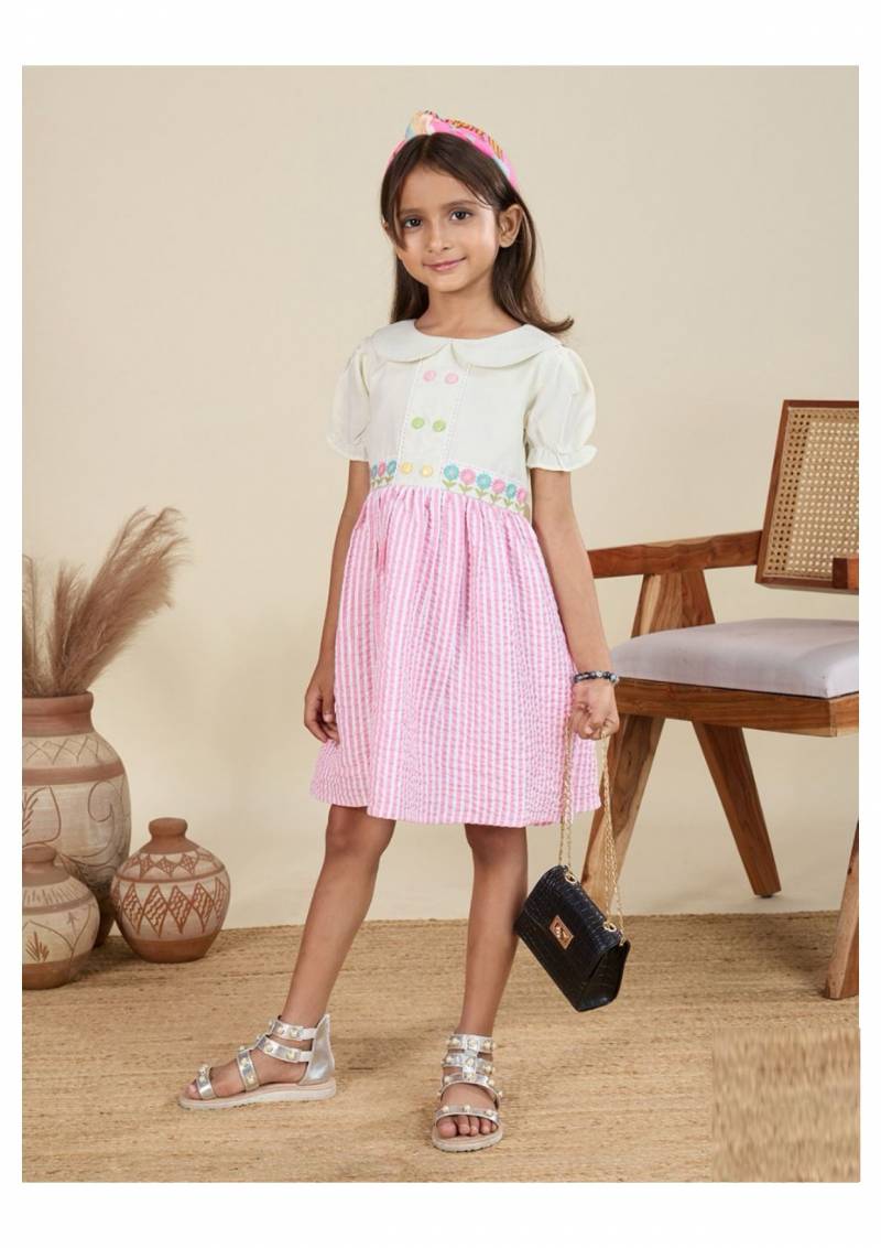 T 3357 A And B Linen Rayon Stylish Girls Wear Collection