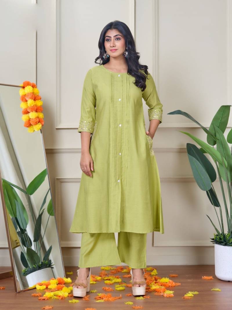 Naisha K 363 Vetican Work Casual Wear Kurti Pant Collection