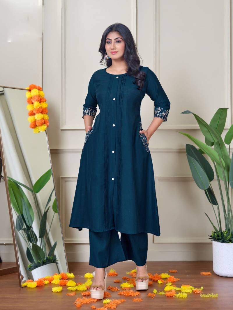 Naisha K 363 Vetican Work Casual Wear Kurti Pant Collection
