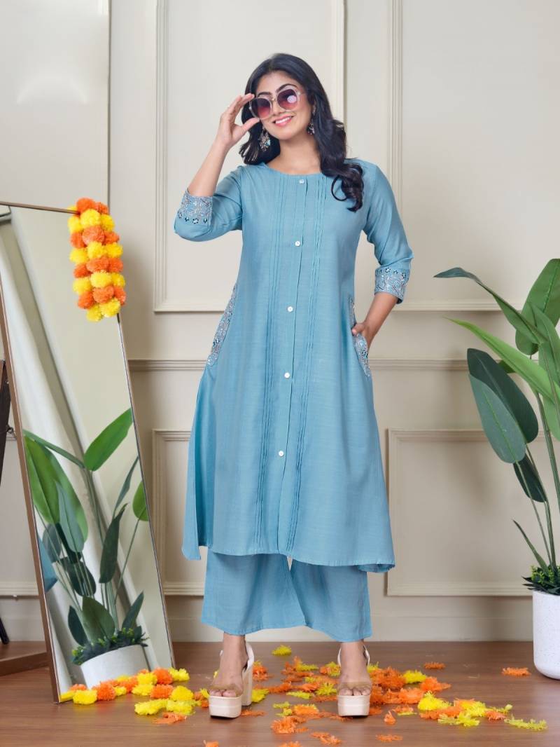 Naisha K 363 Vetican Work Casual Wear Kurti Pant Collection