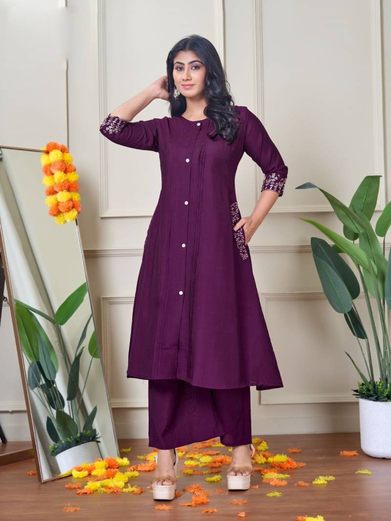 Naisha K 363 Vetican Work Casual Wear Kurti Pant Collection