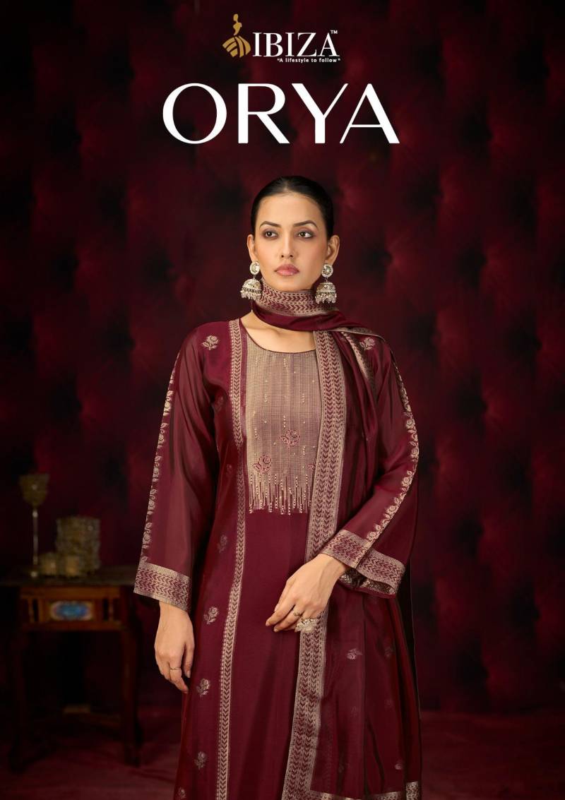 Ibiza Orya Banglory Silk Jacquard Designer Salwar Kameez Suits