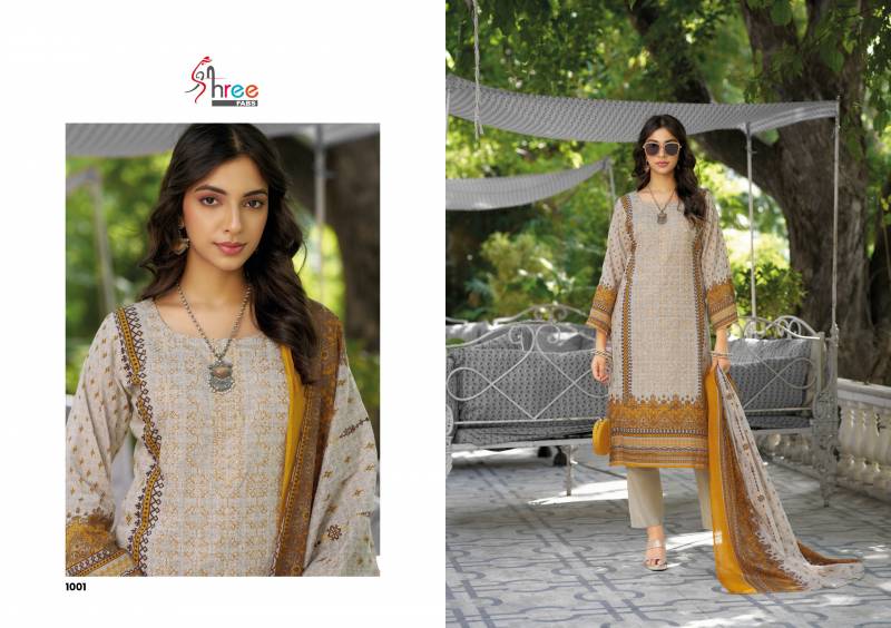 Shree Riwayat Lawn Cotton Embroidery Pakistani Salwar Kameez Suits