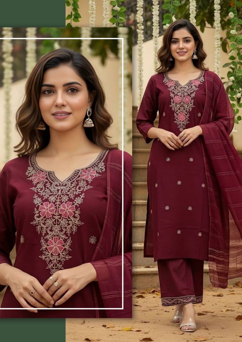 Naisha K 367 Vetican With Inner Designer Suit Collection