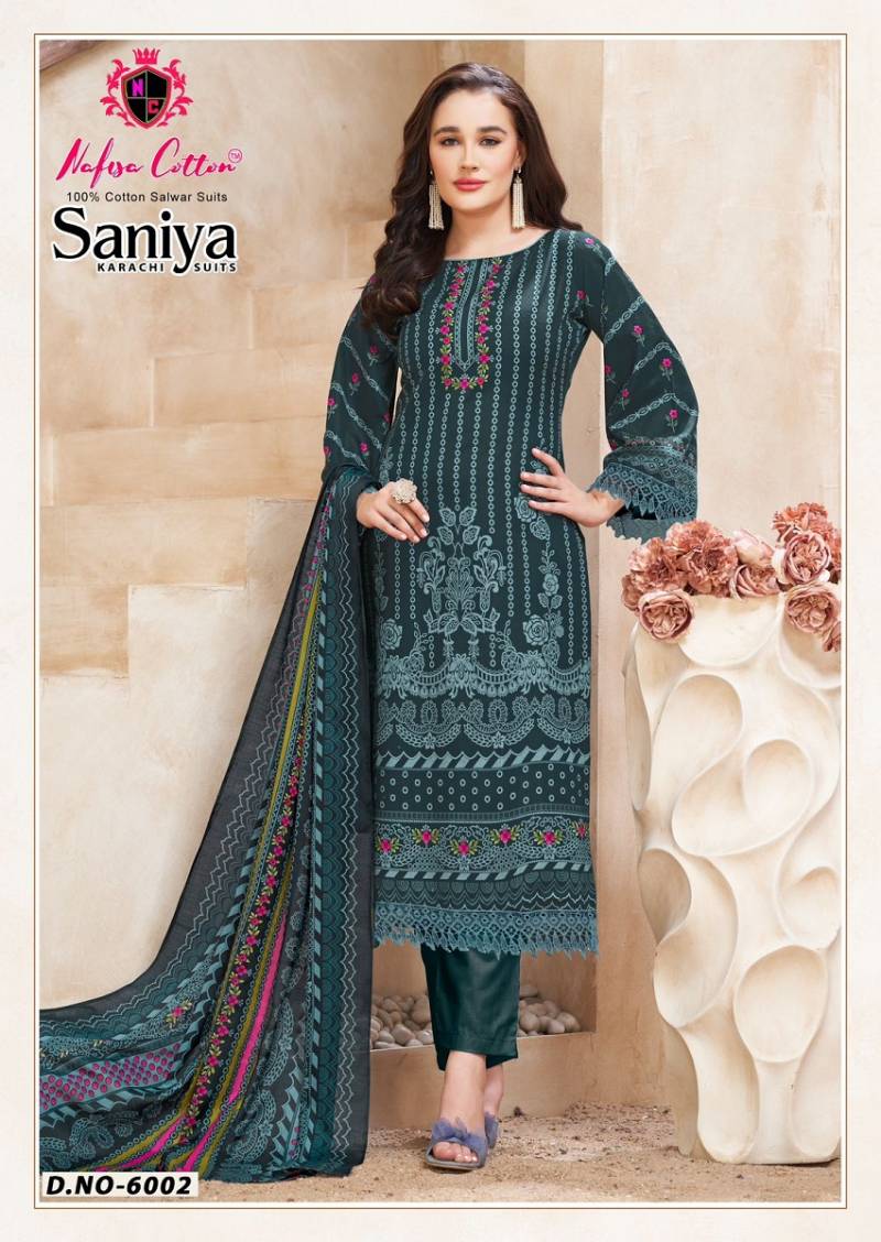 Nafisa Saniya Vol 6 Soft Cotton Printed Karachi Dress Material