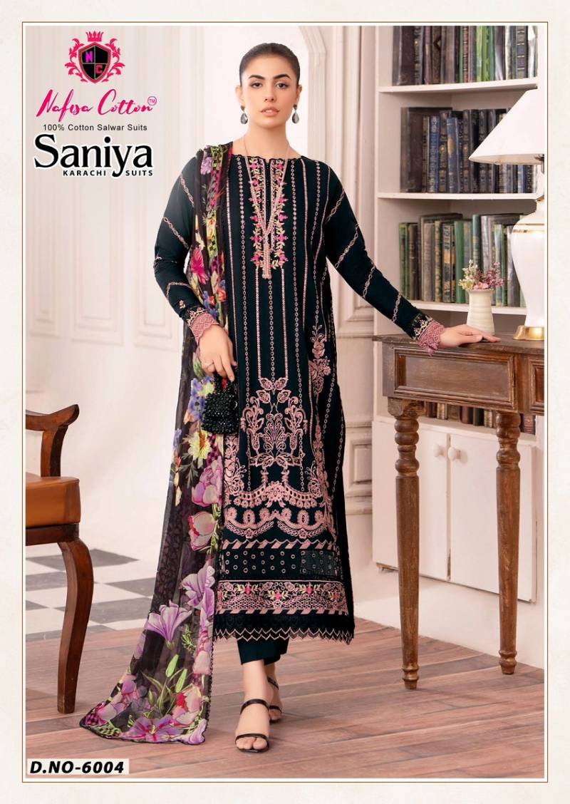 Nafisa Saniya Vol 6 Soft Cotton Printed Karachi Dress Material
