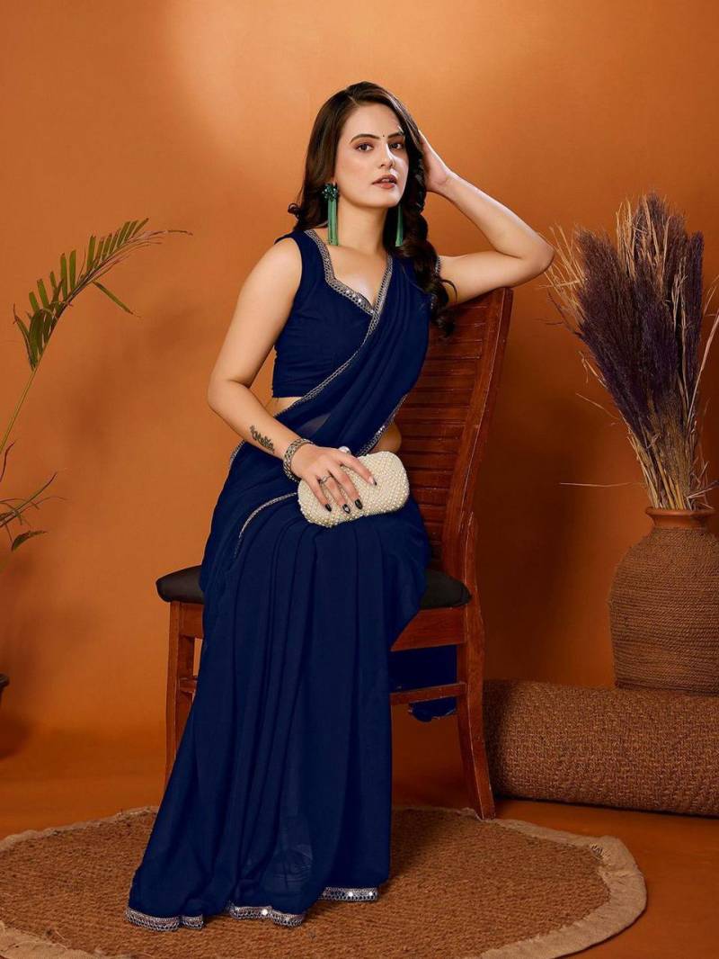 Csn Pakhi Georgette Silk Fancy Saree Collection