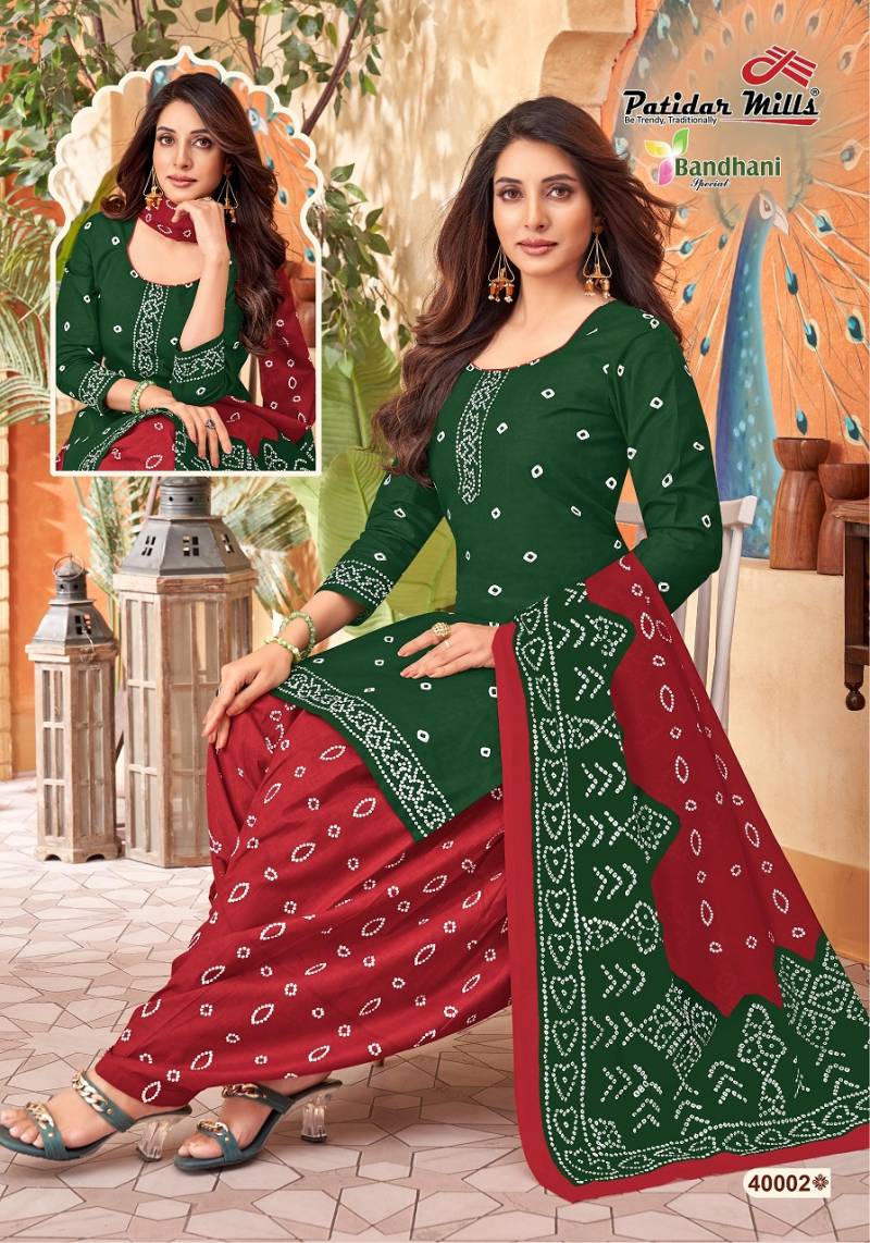 Patidar Bandhani Vol 40 Pure Cotton Printed Dress Material Collection