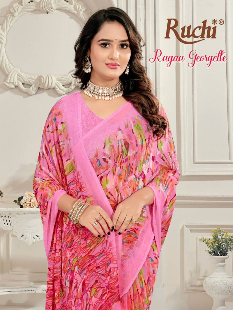 Ruchi Ragaa Georgette 26 Printed Saree Collection
