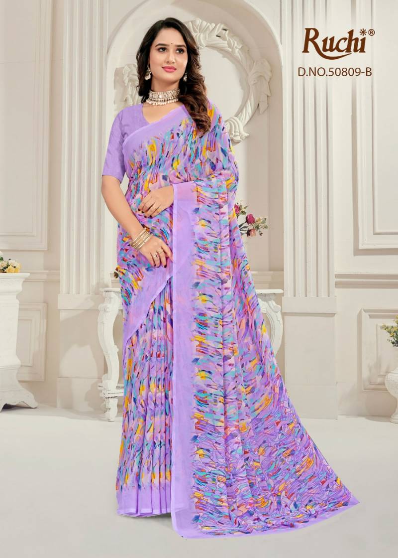 Ruchi Ragaa Georgette 26 Printed Saree Collection