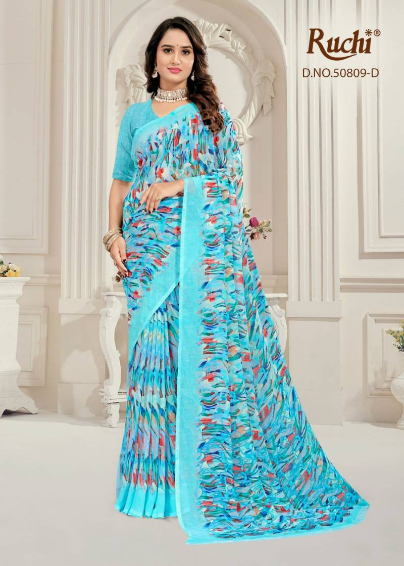 Ruchi Ragaa Georgette 26 Printed Saree Collection