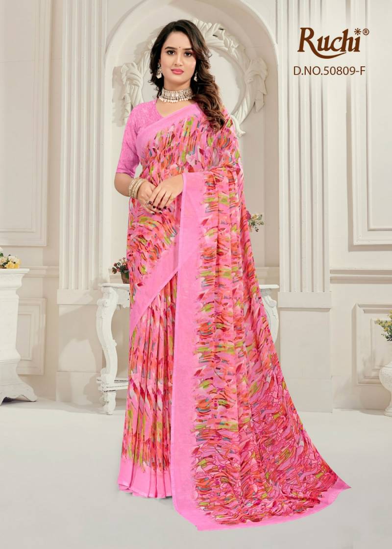 Ruchi Ragaa Georgette 26 Printed Saree Collection