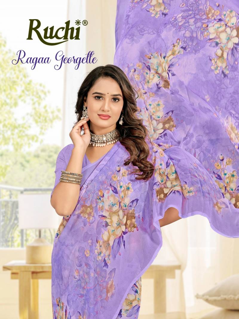 Ruchi Ragaa Georgette 25 Printed Saree Collection