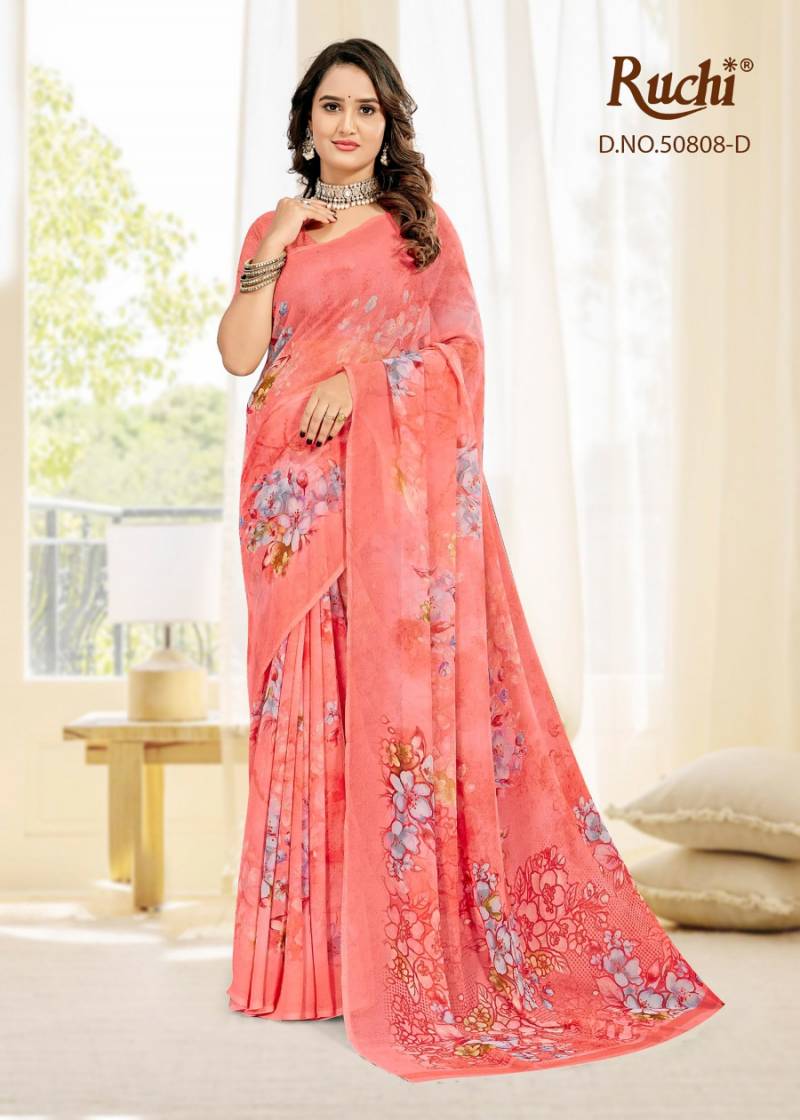 Ruchi Ragaa Georgette 25 Printed Saree Collection