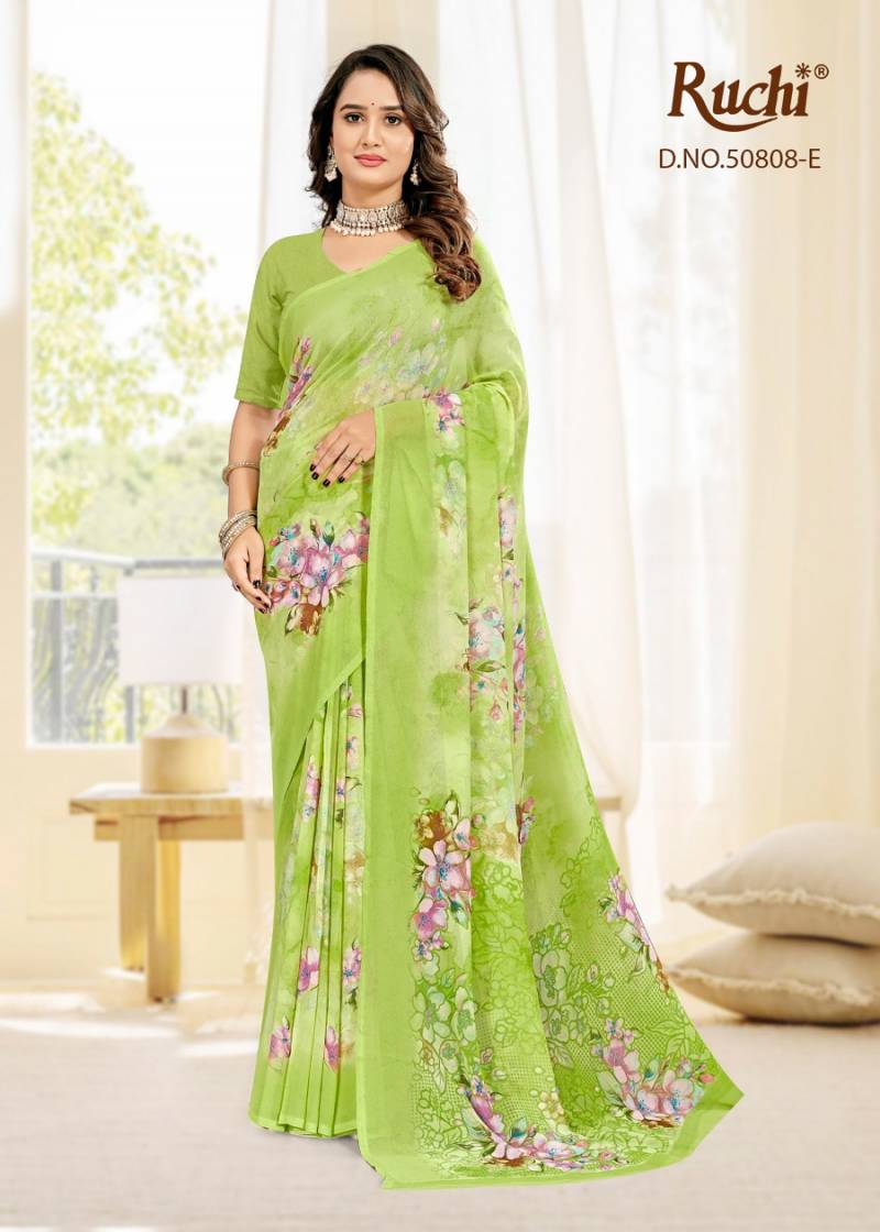Ruchi Ragaa Georgette 25 Printed Saree Collection