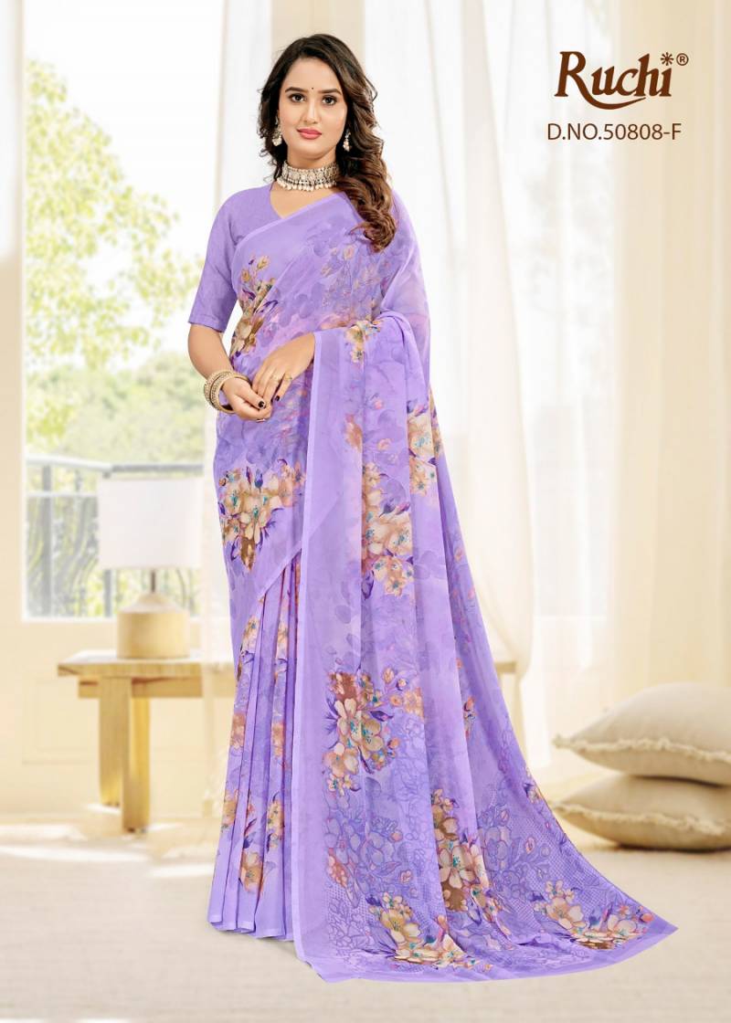 Ruchi Ragaa Georgette 25 Printed Saree Collection