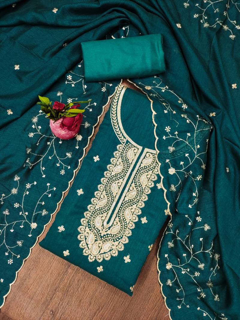 Cp 547 Vichitra Cotton Designer Dress Material Collection