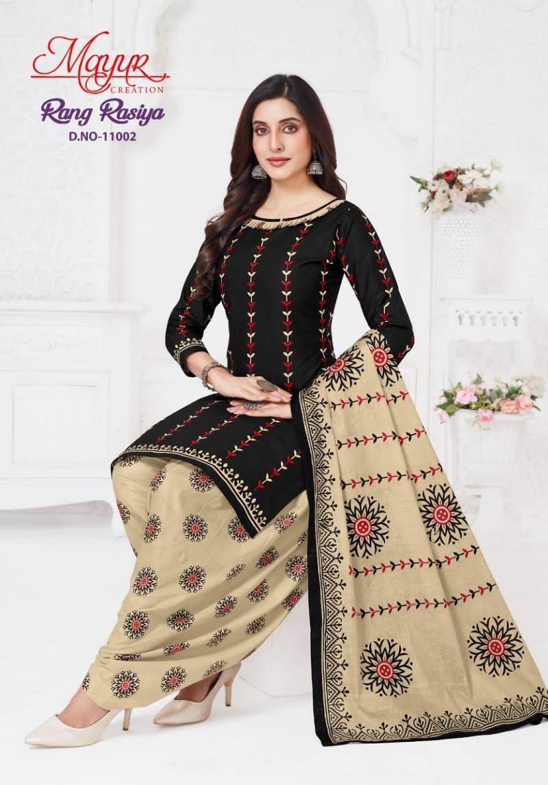 Mayur Rang Rasiya Vol 11 Cotton Printed Dress Material