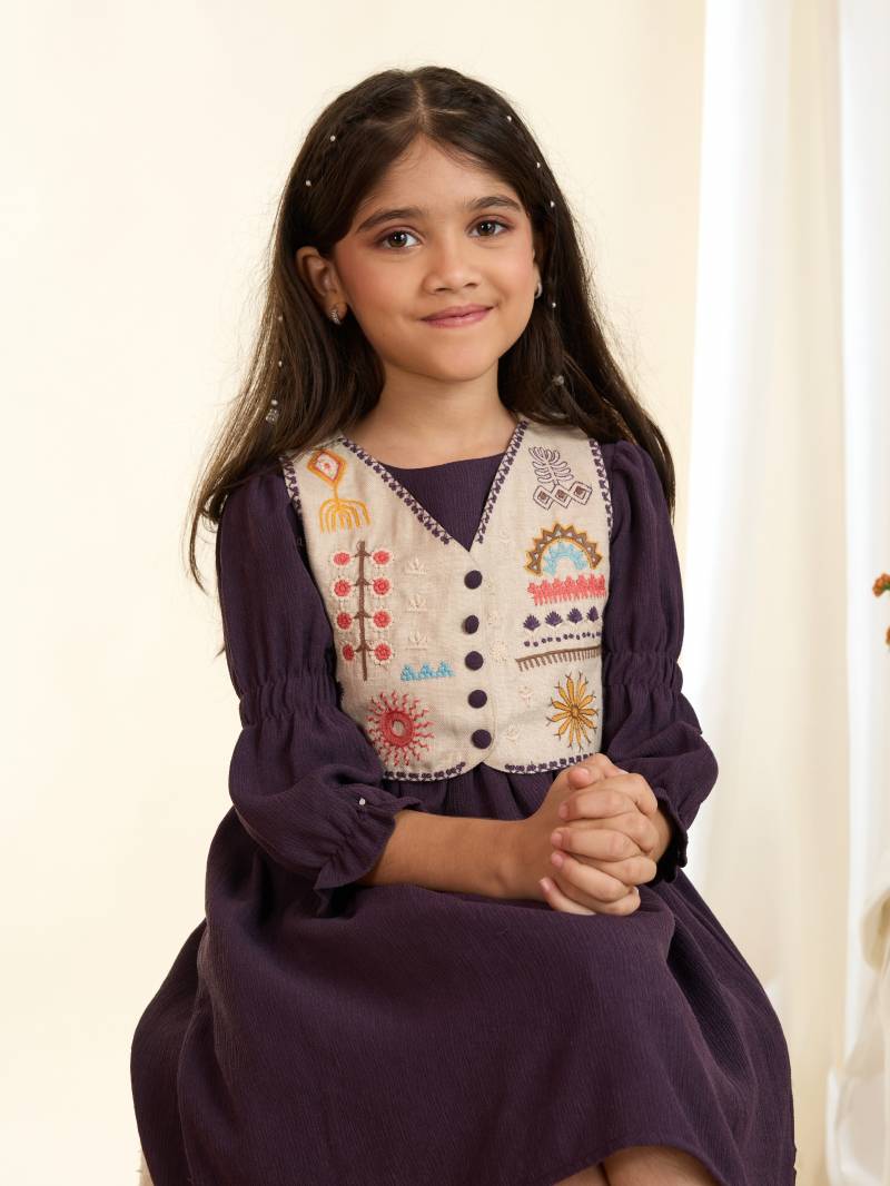 T 5079 A And B Rayon Crushed Girls Kids Wear Top Collection