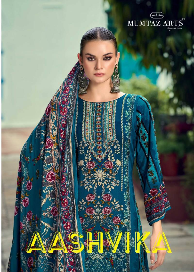 Mumtaz Aashvika Soft Silk Pashmina Digital Print Dress Material