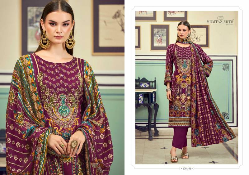 Mumtaz Aashvika Soft Silk Pashmina Digital Print Dress Material