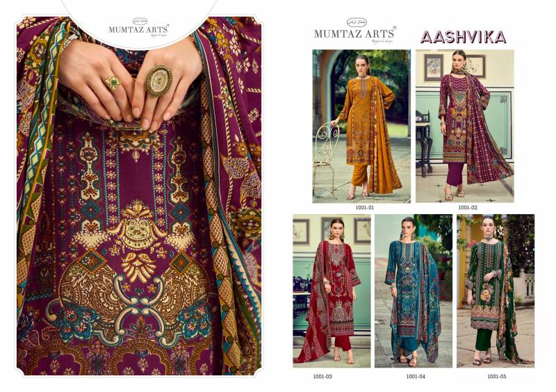 Mumtaz Aashvika Soft Silk Pashmina Digital Print Dress Material