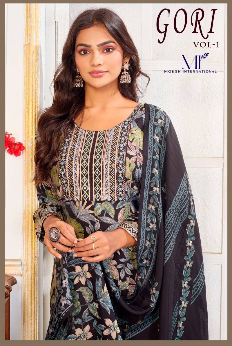 Moksh Gori Vol 1 Premium Printed Kurti Pant And Dupatta Collection