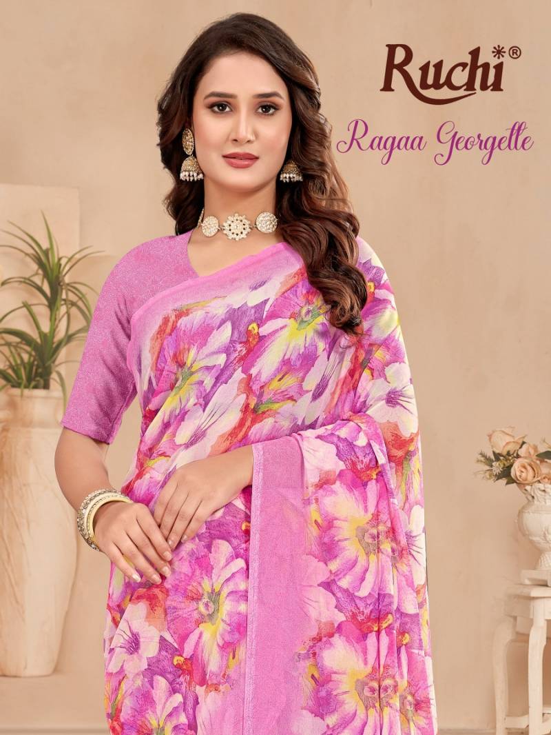 Ruchi Ragaa Georgette 23 Printed Saree Collection