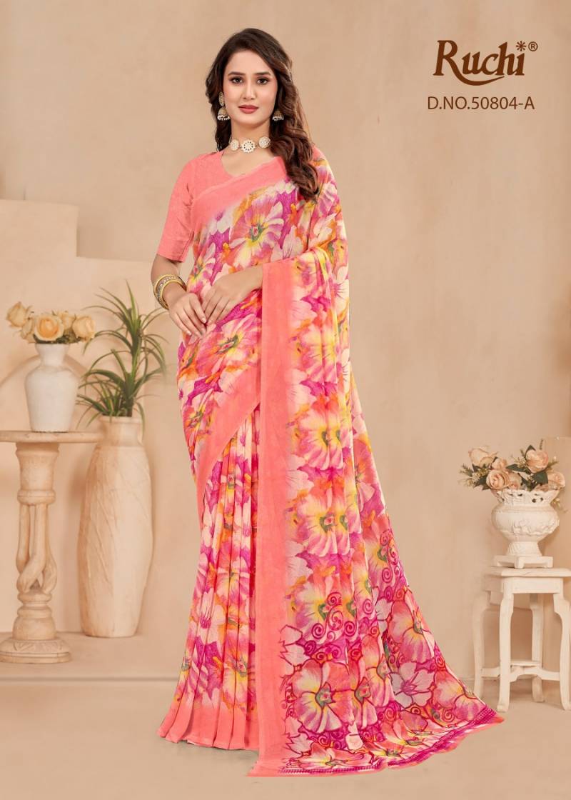 Ruchi Ragaa Georgette 23 Printed Saree Collection