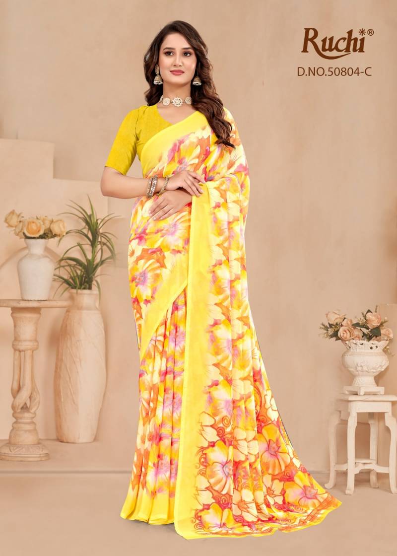 Ruchi Ragaa Georgette 23 Printed Saree Collection