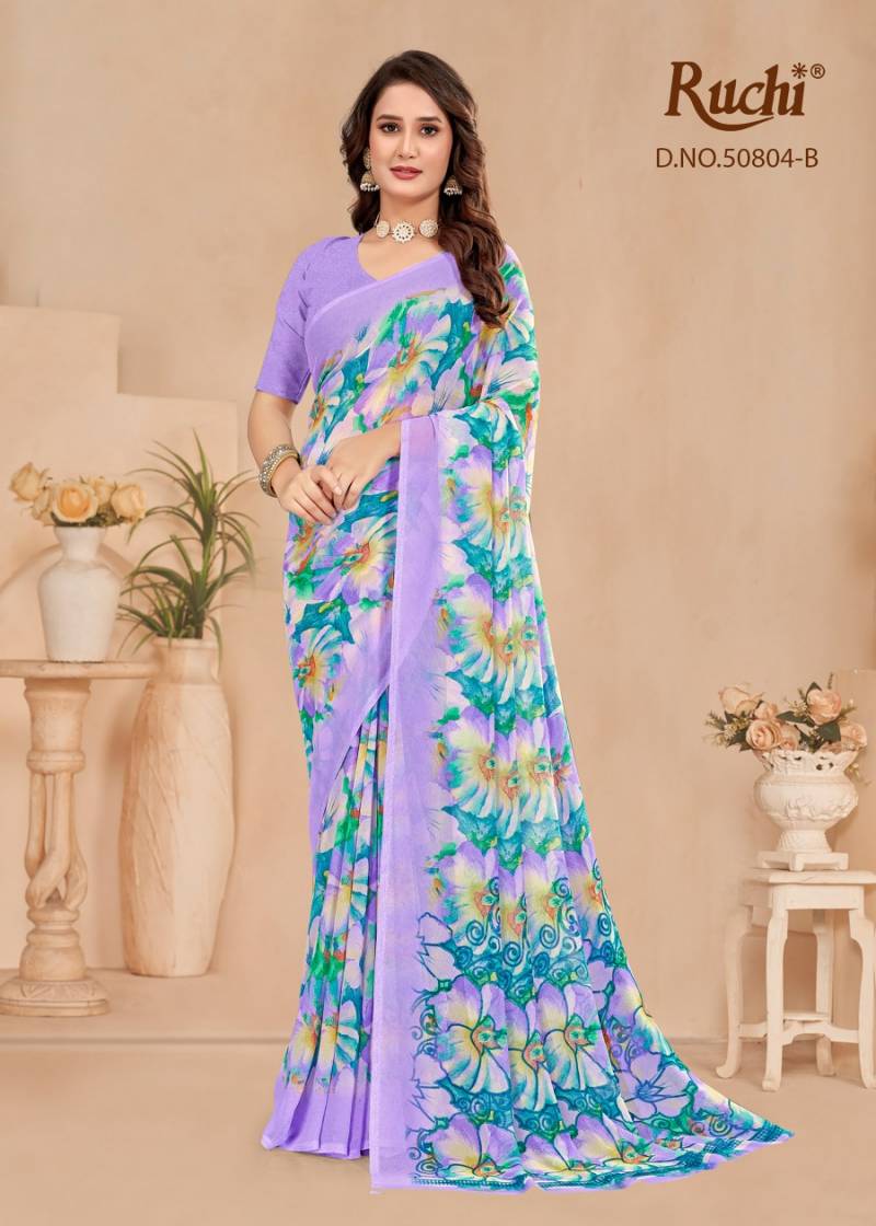 Ruchi Ragaa Georgette 23 Printed Saree Collection