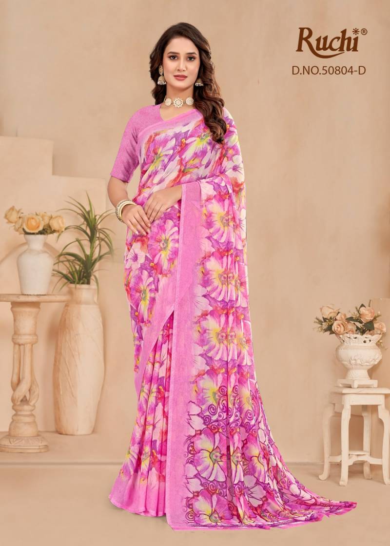 Ruchi Ragaa Georgette 23 Printed Saree Collection
