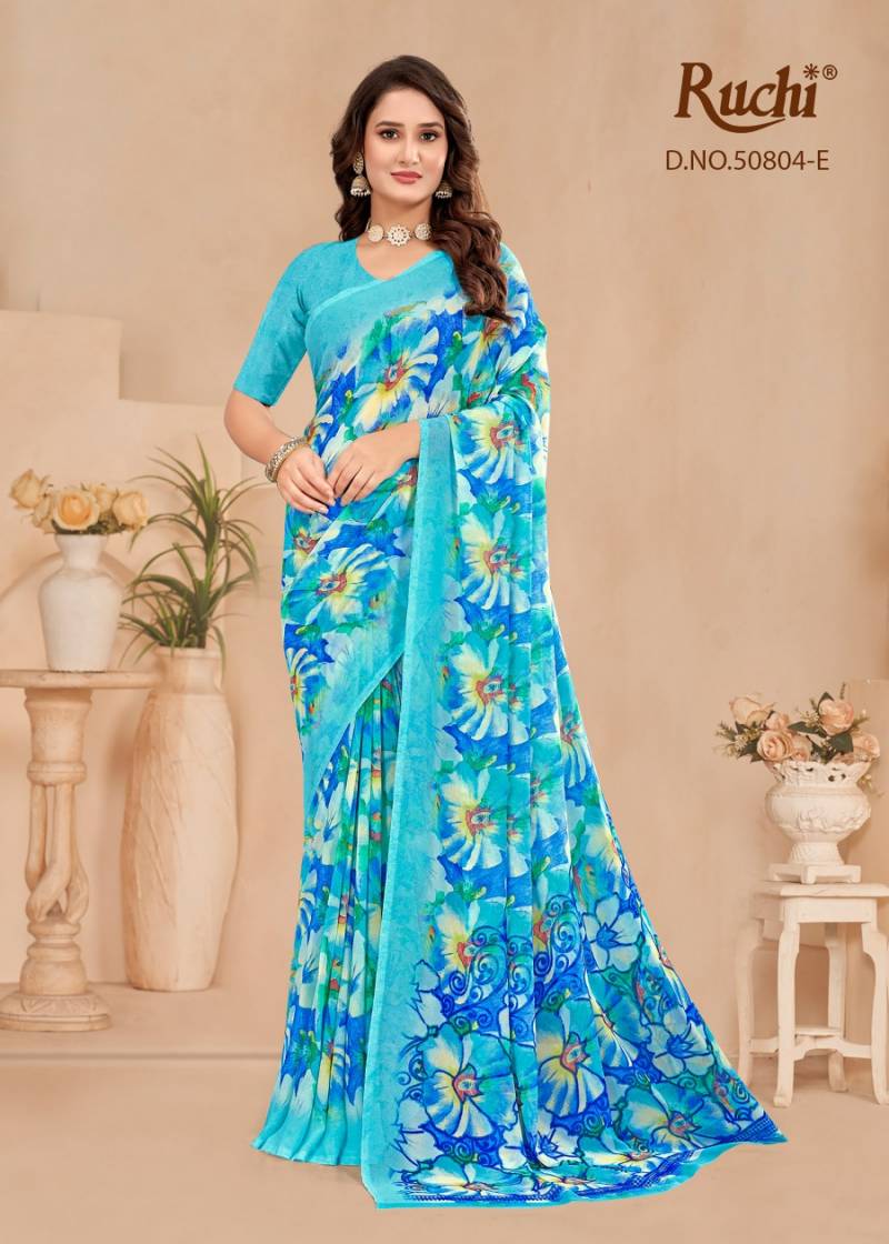 Ruchi Ragaa Georgette 23 Printed Saree Collection