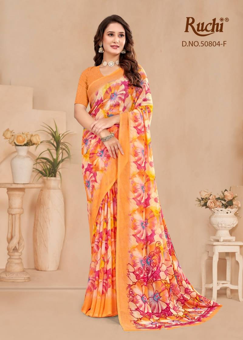 Ruchi Ragaa Georgette 23 Printed Saree Collection