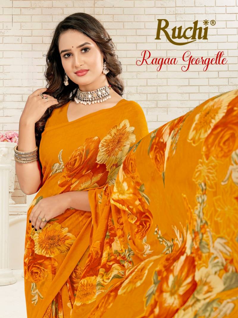 Ruchi Ragaa Georgette 24 Printed Saree Collection