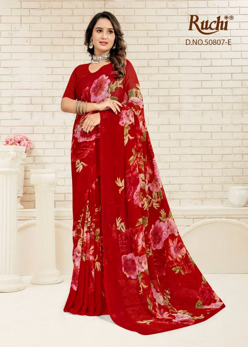 Ruchi Ragaa Georgette 24 Printed Saree Collection
