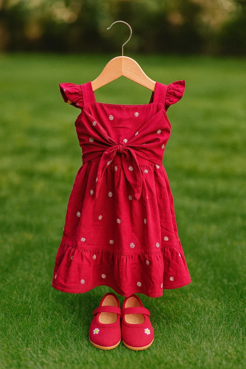 T 3484 A And B Rayon Blended Fancy Kids Girls Wear Collection