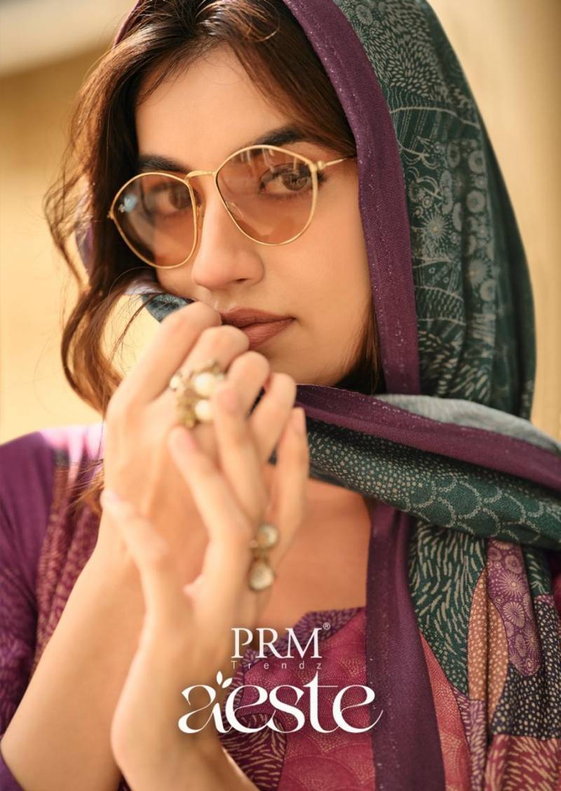 Prm Aeste Viscose Pashmina Digital Print Handwork Salwar Kameez