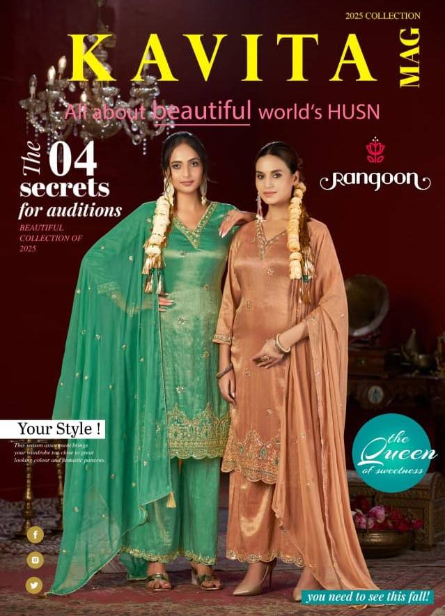 Rangoon Kavita Viscose Simmer Salwar Kameez Collection